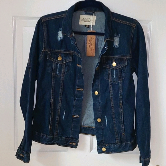 Ashley Vintage Cream Jackets & Blazers - Vintage Jean coat